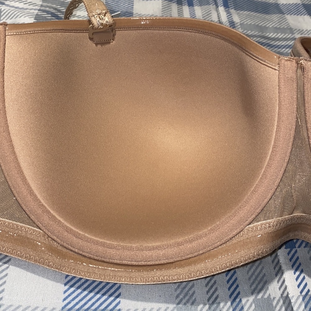 Le Mystere Soirée Strapless Bra 32 H Natural BNWT - Picture 5 of 12